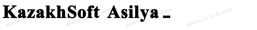 KazakhSoft Asilya字体转换